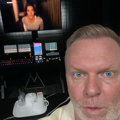 Stefan Brogren editing footage from the series Twisted Neighbour.